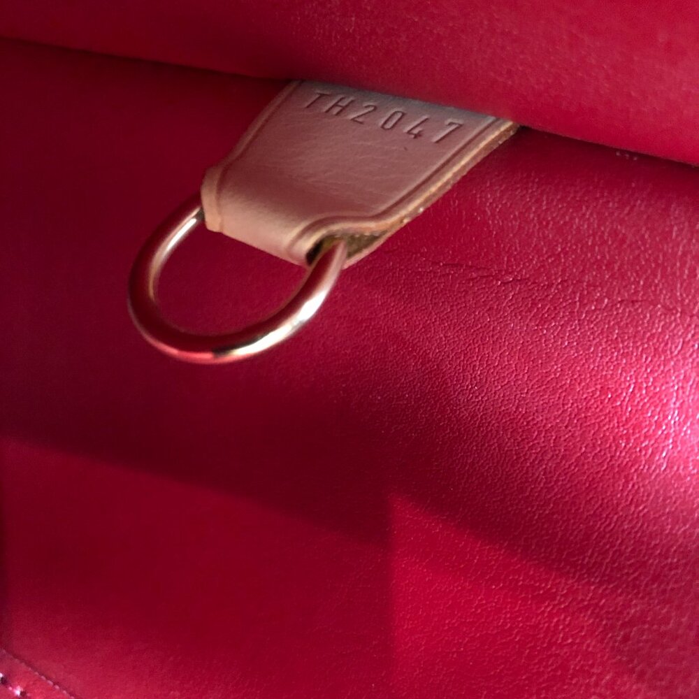 LV Red Vernis Houston Tote Sku# 85785 (Gently Used) - Picture 10 of 12